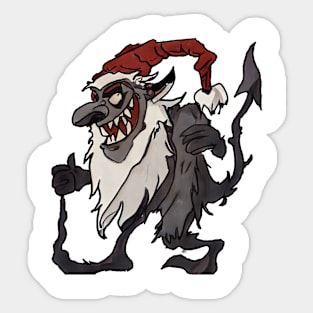 Santa Krampus Sticker